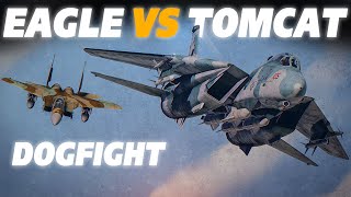 F-14B Tomcat Vs F-15C Eagle | DOGFIGHT | Digital Combat Simulator | DCS |