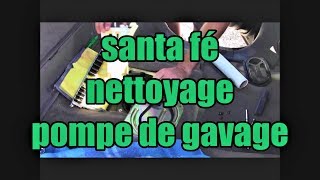 Hyundai santa fé I: nettoyage de la pompe de gavage.