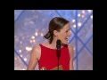 Jennifer Garner Wins Best Actress TV Series Drama - Golden Globes 2002