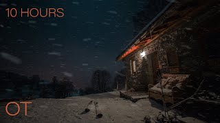 BLIZZARD IN THE ALPS | Howling wind and blowing snow for Relaxing| Studying| Sleep| Winter Ambience