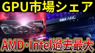 GPU市場シェア調査、AMD・Intelのシェアが過去最大へ（～2025/1）