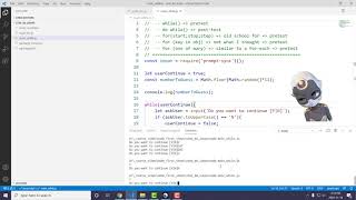 Node and VSCode first steps - while loop