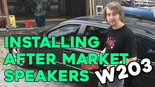 How to Install After Market Speakers into a W203 without drilling any holes!