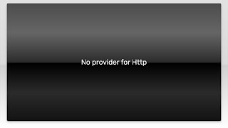 No provider for Http