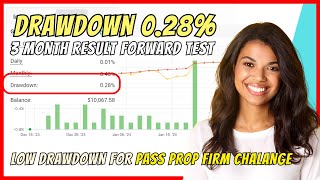 3 Months Forward Test Dark Algo Drawdown Results Still Very Low - Expert Advisor for Prop Firm