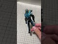 【装動】ファイヤーガッチャード水色とシルバーだけ塗ってみた #仮面ライダーガッチャード