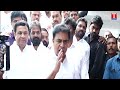 sensational comments ktr spoke to the media before going to the acb inquiry t news