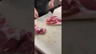 Pork segmentation | Ultra-decompressed cut pork belly【DaoPeng】#Shorts