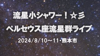 【ペルセウス座流星群ライブ！2024】流星小シャワー、見えました！