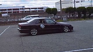 2024.5.12　レジスタンス　ジムカーナ練習会PM　ER34改スカイライン　NISSAN SKYLINE GYMKHANA IN HIRATSUKA VEGETABLE MARKET