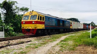 รถไฟสายใต้| Hitachi 4509 ทำขบวน768 เร่งเครื่องผ่านจุดตัดปากคลอง 15/9/64