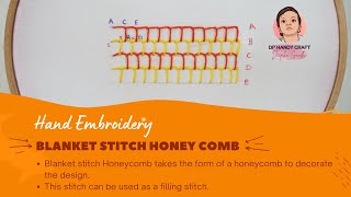 Hand Embroidery : Honeycomb stitch