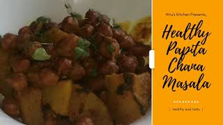 Healthy Papaya Chana Masala |Vijaywargi Kitchen| #homemadefood