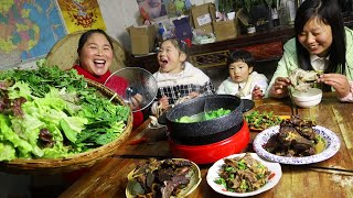 Pangmei cuisine :  preparing a big meal to celebrate daughter 's birthday 