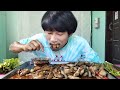 คอหมูย่างลาบน้ำตกคอหมูย่างแกล้มลูกโดดผักสดแซ่บอีหลีครับพี่น้องmukbang eating show โก้อีสานพาแดก