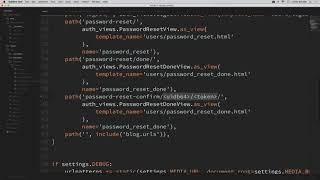 Python Django Tutorial Full Featured Web App Part 12 Email and Password Reset