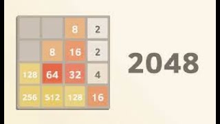 Coding the game 2048 in Python. Time-lapse