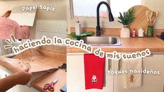 ✅TRANSFORME LA COCINA CON POCO PRESUPUESTO + 🎄Agregando Decoración Navideña en la Cocina 🫶🏻