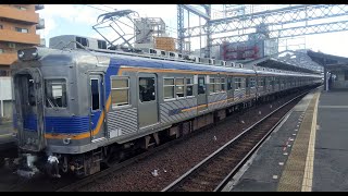 【新今宮駅】南海電気鉄道6000系電車6005Fと6903F。令和も現役のレトロ車両（大阪府）Nankai Railway Shin-Imamiya Station Osaka JAPAN TRAIN