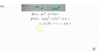 find the value of polynomiol p(n) =8n^3-6n^2+5n-1 , when n =sqrt2