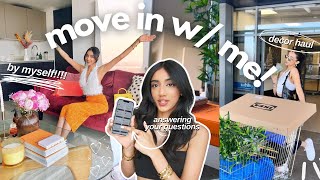 MOVING OUT ALONE INTO MY DREAM APARTMENT | apartment tour, moving q&a, decoratin