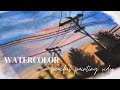 Easy landscape Watercolor Painting For Beginners | Namira Javed