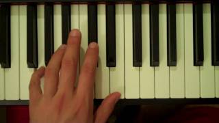 How To Play a G Diminished 7th Chord on Piano (Left Hand)