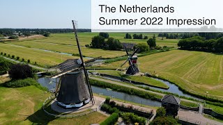 The Netherlands Summer 2022 | Beautiful Scenery \u0026 Landscape, Amsterdam Utrecht area | Drone footage