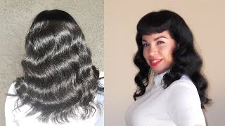 Bettie Page Hair Waves Tutorial