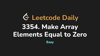 3354. Make Array Elements Equal to Zero | Leetcode Daily - Python