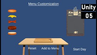 Unity - Food Prep Game 05 - Add Menu Items