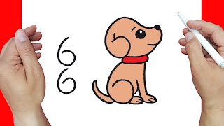 Como dibujar un perrito paso a paso | Dibujos faciles