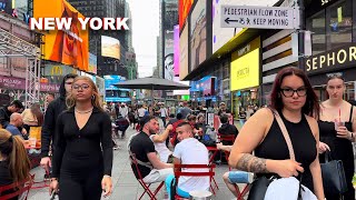 Virtual Walking Tour Of New York City 2023 - Manhattan 4K NYC Walk - Times Square & 7th Avenue