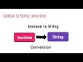 boolean to string conversion in java | How to Convert Boolean to String in Java