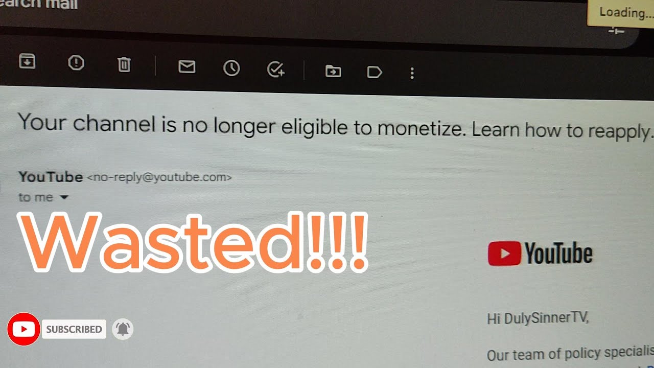 Demonetized My Channel Youtube