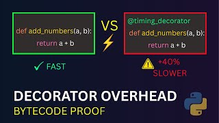 Python Decorators Are SLOWER Than You Think! (Bytecode Proof)