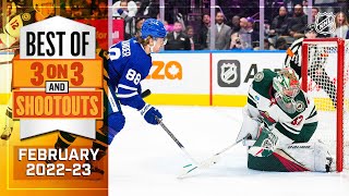 Best 3-on-3 Overtime and Shootout Moments from February | NHL 2022-23