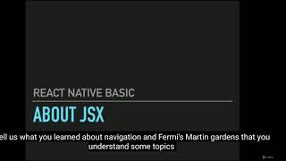 React Native, Build App with Dezzer API - What is JSX #7