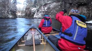 Winter Canoe Through The Aigas Gorge,