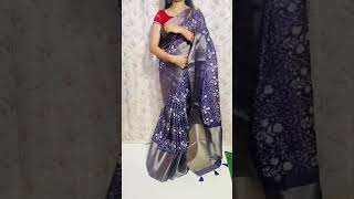 tusser silk saree