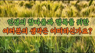 내 삶의 행복을 위하여, 나는 어떻게 살아 갈 것인가?#삶의 행복#진실된 사람#대인관계#행복한 노후#가족의 중요성#