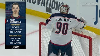 Elvis Merzļikins All 28/29 Saves vs Boston Bruins 18.11.2024 | NHL