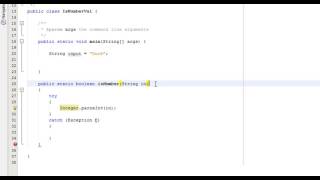 Java Validation: Validating a Number