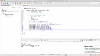 Java Tutorial - Receipt (1) Main Method
