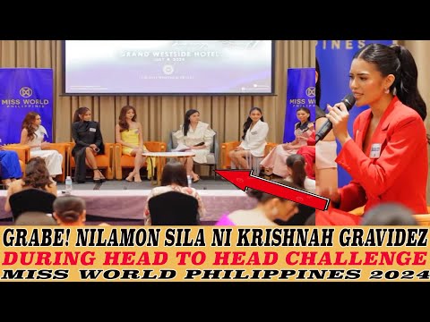 OMG! KRISHNAH GRAVIDEZ NILAMON SILA DURING HEAD-TO-HEAD CHALLENGE MISS WORLD PHILIPPINES 2024