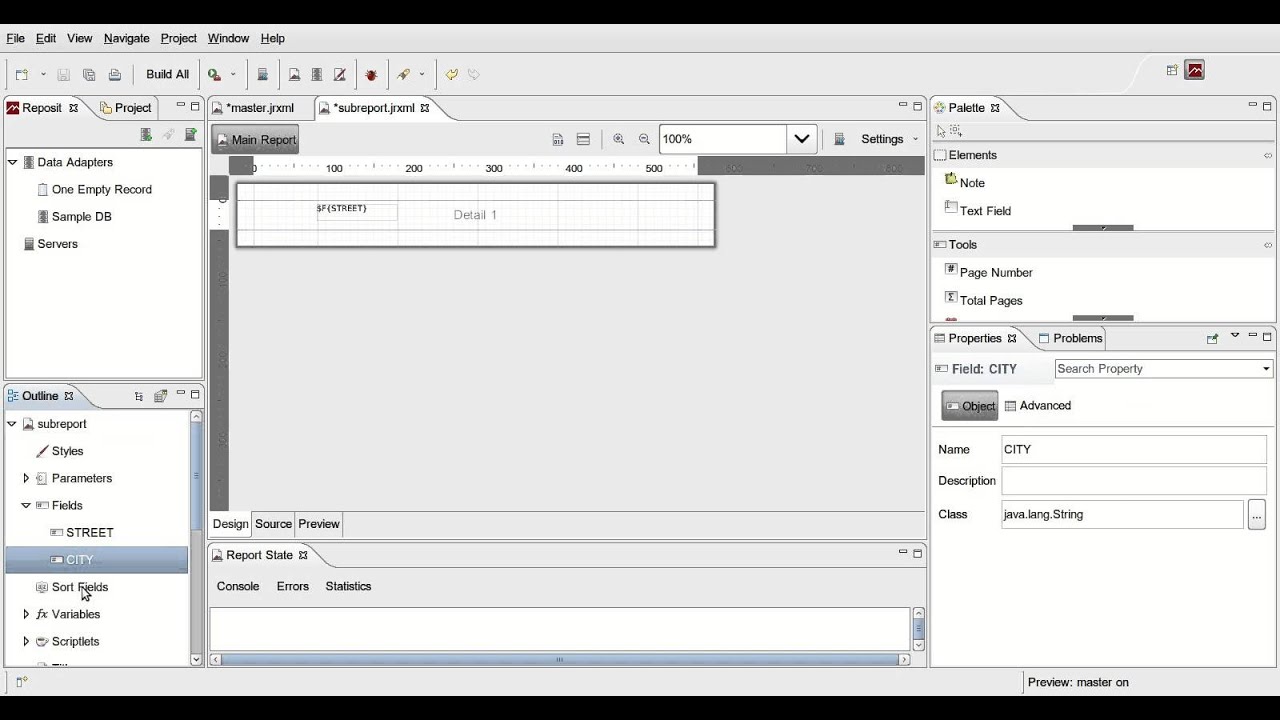 Jaspersoft Studio New Version Of Ireport Tutorial 1