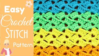 The Drunken Granny Stitch 🍹 Easy Crochet Stitch Tutorial 🌸 The Secret Yarnery