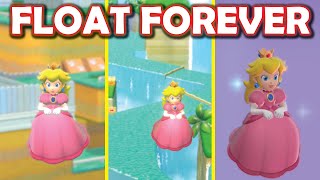 Peach floats forever vs DON'T TOUCH THE FLOOR CHALLENGE (+ Out of Bounds Mario 3D World Secrets)