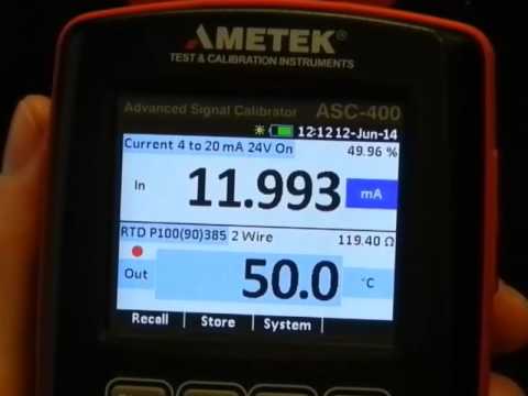 How to perform percent error calculation with the ASC-400 multifunction calibrator How to perform percent error calculation with the ASC-400 multifunction calibrator