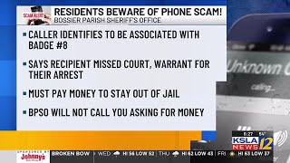 Bossier Sheriff's Office warns about phone scam